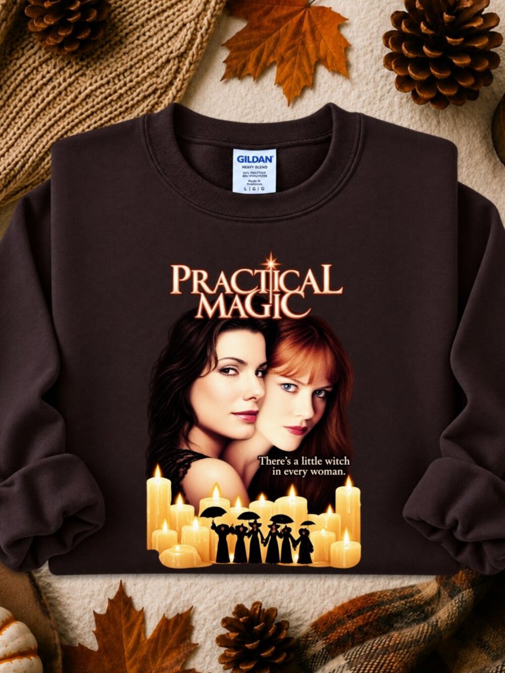 Practical Magic Sweatshirt Adult Unisex Graphic Crewneck Witch Sisters 90s Movie